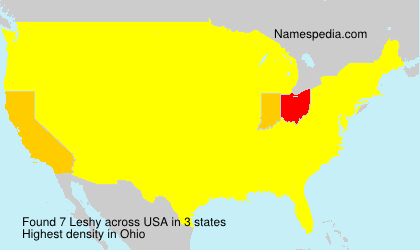 Surname Leshy in USA Surname Leshy in USA