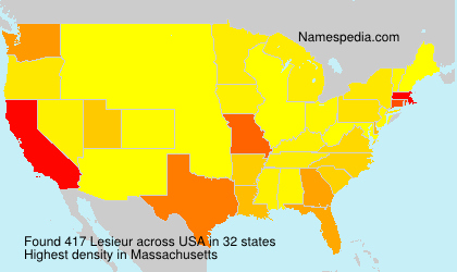 Surname Lesieur in USA Surname Lesieur in USA