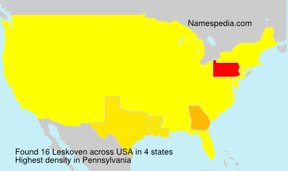 Surname Leskoven in USA Surname Leskoven in USA