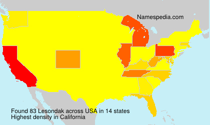 Surname Lesondak in USA Surname Lesondak in USA