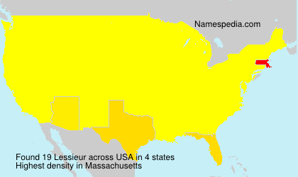 Surname Lessieur in USA Surname Lessieur in USA