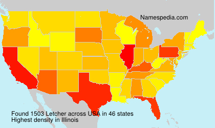 Surname Letcher in USA Surname Letcher in USA