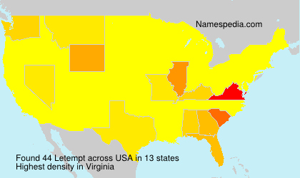 Surname Letempt in USA Surname Letempt in USA