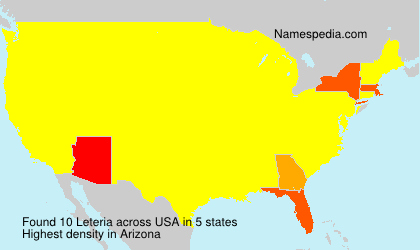 Surname Leteria in USA Surname Leteria in USA