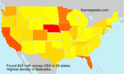 Surname Leth in USA Surname Leth in USA