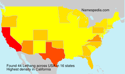 Surname Lethang in USA Surname Lethang in USA