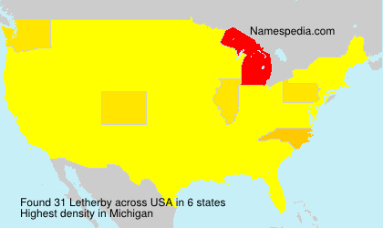 Surname Letherby in USA Surname Letherby in USA