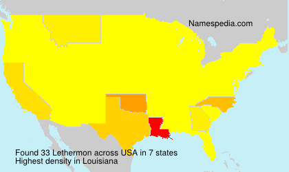 Surname Lethermon in USA Surname Lethermon in USA