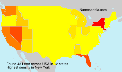 Surname Letro in USA Surname Letro in USA