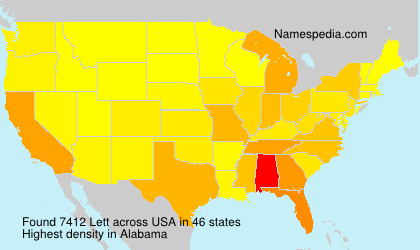 Surname Lett in USA Surname Lett in USA