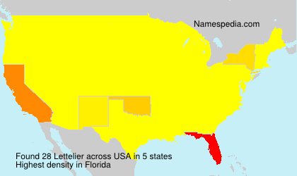 Surname Lettelier in USA Surname Lettelier in USA