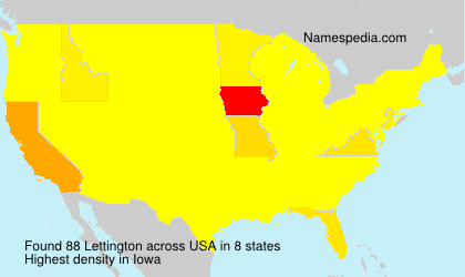 Surname Lettington in USA Surname Lettington in USA