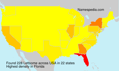 Surname Lettsome in USA Surname Lettsome in USA