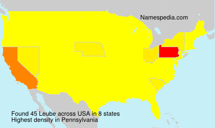Surname Leube in USA Surname Leube in USA