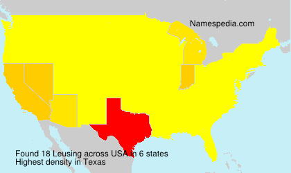 Surname Leusing in USA