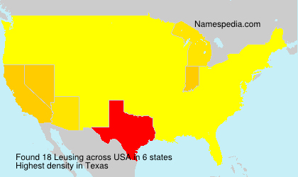 Surname Leusing in USA Surname Leusing in USA
