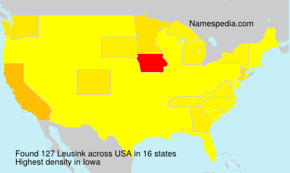 Surname Leusink in USA Surname Leusink in USA