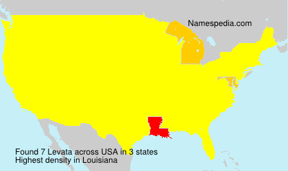 Surname Levata in USA