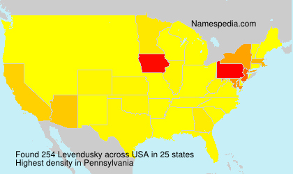 Surname Levendusky in USA Surname Levendusky in USA