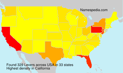 Surname Levers in USA Surname Levers in USA