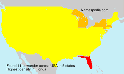 Surname Lewander in USA Surname Lewander in USA
