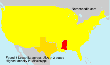Surname Lewanika in USA Surname Lewanika in USA