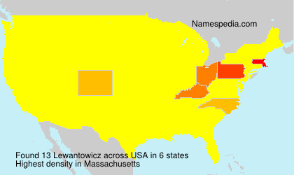 Surname Lewantowicz in USA Surname Lewantowicz in USA