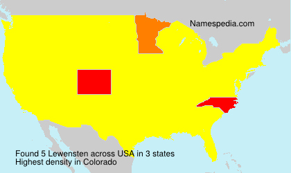 Surname Lewensten in USA Surname Lewensten in USA