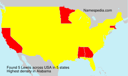 Surname Lewiis in USA Surname Lewiis in USA