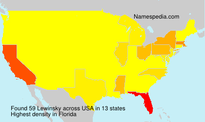 Surname Lewinsky in USA Surname Lewinsky in USA