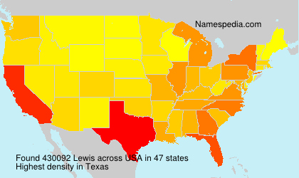 Surname Lewis in USA Surname Lewis in USA