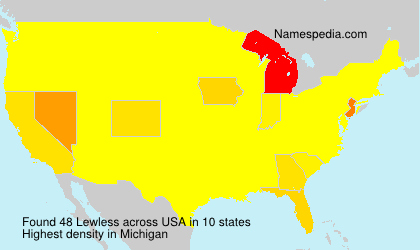 Surname Lewless in USA Surname Lewless in USA