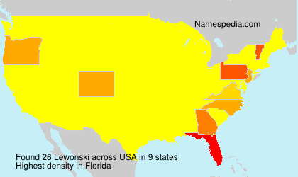 Surname Lewonski in USA Surname Lewonski in USA