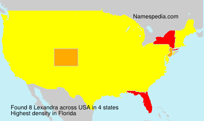 Surname Lexandra in USA Surname Lexandra in USA