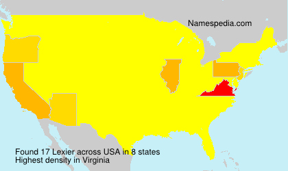 Surname Lexier in USA