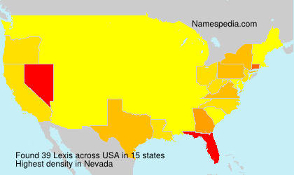 Surname Lexis in USA Surname Lexis in USA
