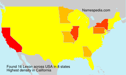 Surname Lexon in USA Surname Lexon in USA