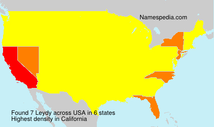 Surname Leydy in USA
