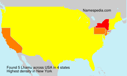 Surname Lhamu in USA