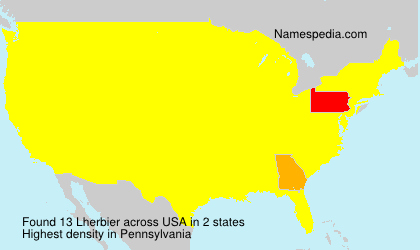 Surname Lherbier in USA