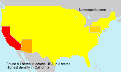 Surname Lhereault in USA