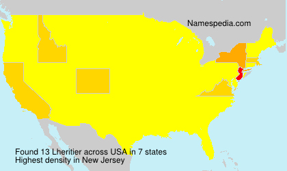 Surname Lheritier in USA Surname Lheritier in USA