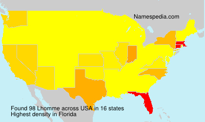 Surname Lhomme in USA