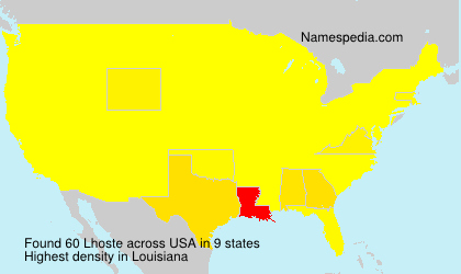 Surname Lhoste in USA Surname Lhoste in USA