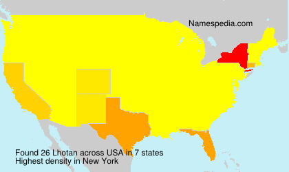 Surname Lhotan in USA