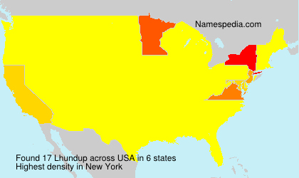 Surname Lhundup in USA