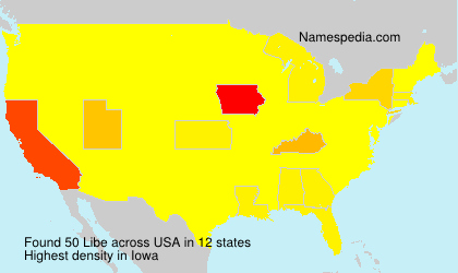 Surname Libe in USA Surname Libe in USA