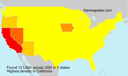 Surname Liblin in USA Surname Liblin in USA