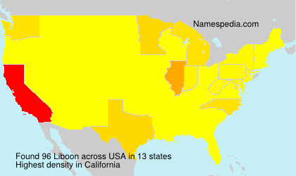 Surname Liboon in USA Surname Liboon in USA