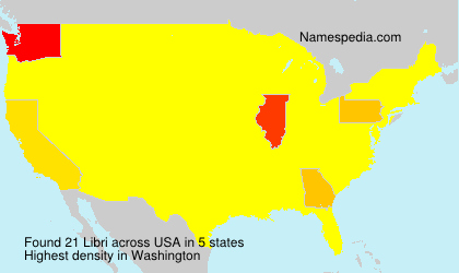 Surname Libri in USA Surname Libri in USA